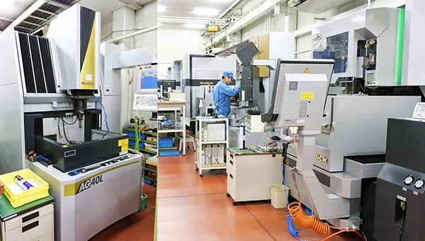 直线电机驱动的线切割放电加工机 · 电火花放电加工